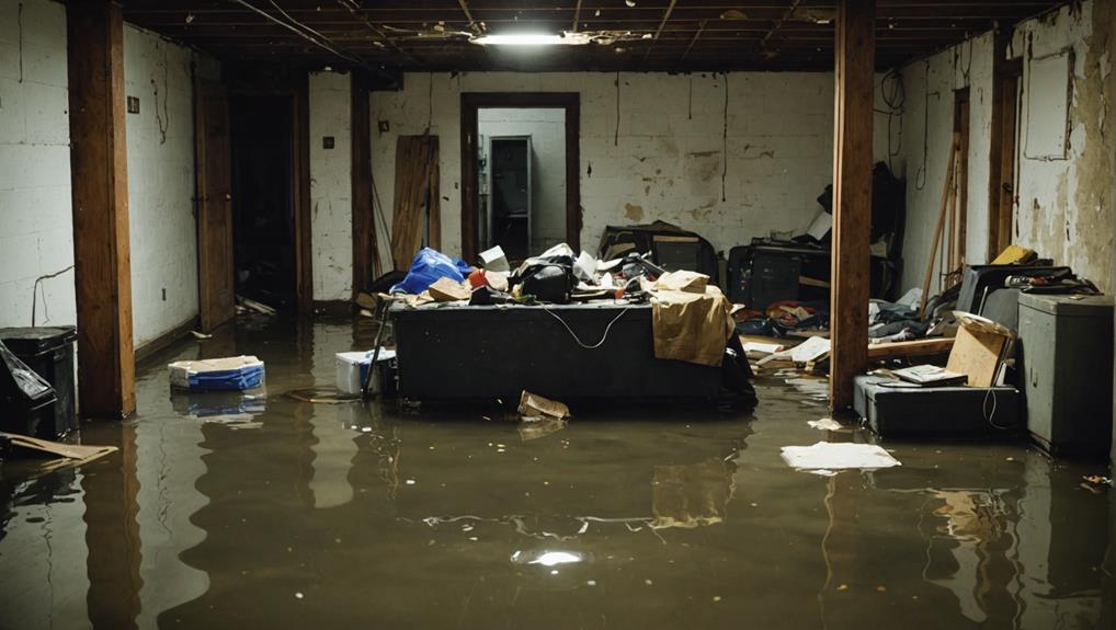 extensive water damage reported