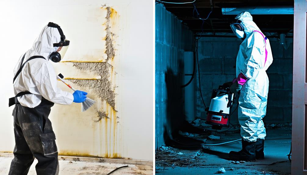 mold removal diy vs professional