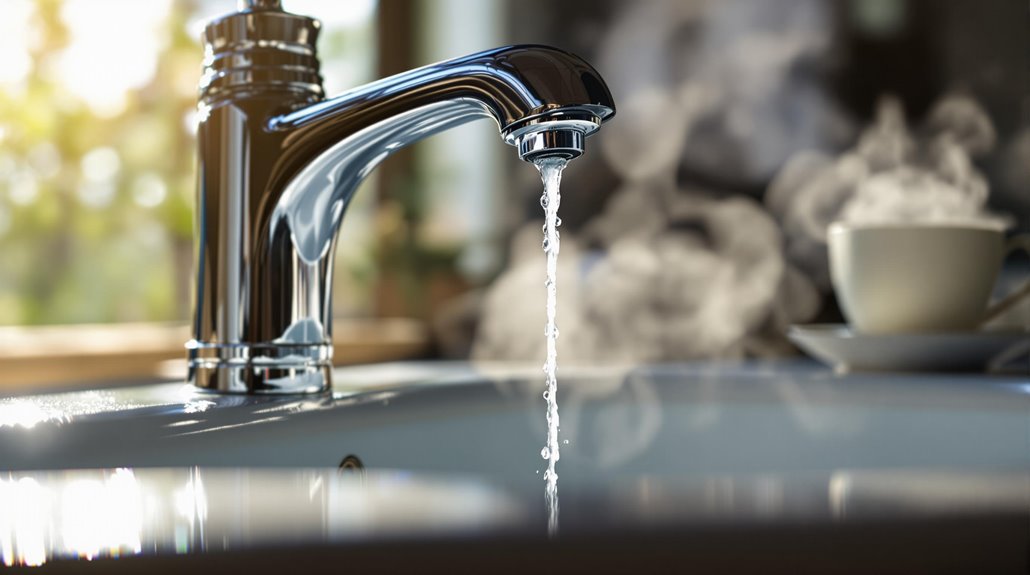 dripping water from faucets